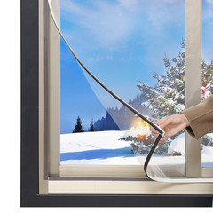 Rodenet Diy Magnetic Window Insulation Kit 59X61 Indoor Clear Film For Heat And