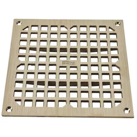 Jay R. Smith Manufacturing 3100G Galvanized; Top: Nickel Bronze, Grate,