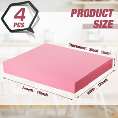 15 X 12 X 2” Pink Insulation Foam Thick Foam Insulation Board Insulating XPS Fo