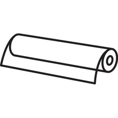 Manufacturer Varies White PTFE Film Stock 10 ft. L x 6″ W x 0.010″ Thick