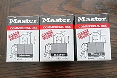 Master Lock Company Commercial #3 1-1/2 in Steel Padlock Brand New