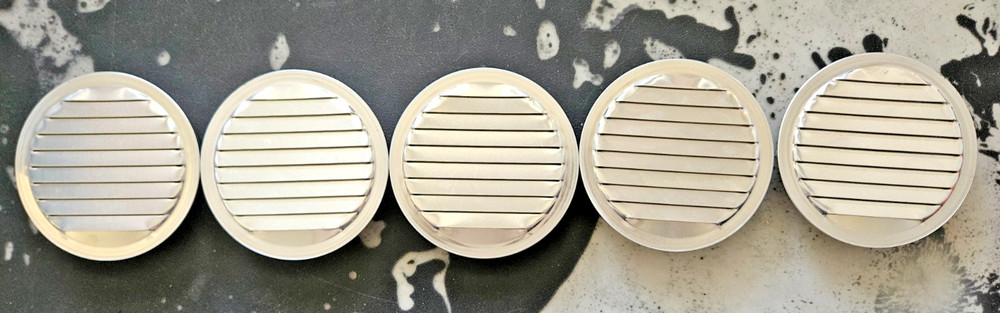 Gibraltar Building Products 4.5-in x 4.5-in Silver Aluminum Soffit Vent 5 Pack