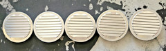 Gibraltar Building Products 4.5-in x 4.5-in Silver Aluminum Soffit Vent 5 Pack