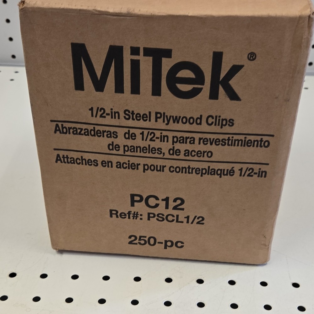 MiTek PC12 1/2-in Steel Plywood Clips Steel Model PC12 250-pc
