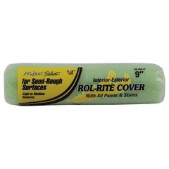 Rol-Rite Roller Cover, 9 in, 3/4 in Nap, Knit Fabric Linzer RR9759 Knit Fabric