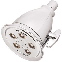 3-Spray 4.1 in. Single Wall MountHigh Pressure Fixed Adjustable Shower Head in P