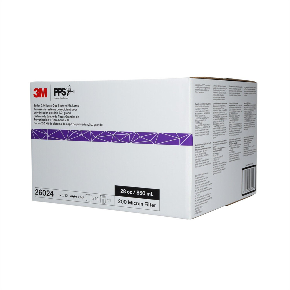 3M 26024 3M PPS 2.0 Spray Cup System Kit Large 28 oz