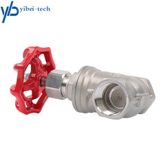 1 PC 3/4 Inch DN20 Stainless Steel Gate Valve, NPT Female Rotary Sluice Valve