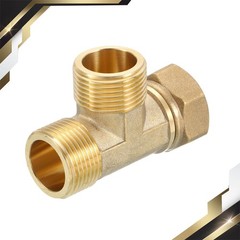 Brass Tee Swivel Pipe Fitting G3/4″ 3 Way T – Connector Female x Male x Male