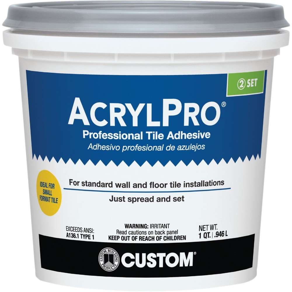 AcrylPro 1 Qt. Ceramic Tile Adhesive Bonder ARL4000QT AcrylPro ARL4000QT Qt.