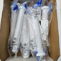 Lot Of 11 Eastman Flanged Tailpiece Polypropylene White 1-1/2″ x 12″ 35315