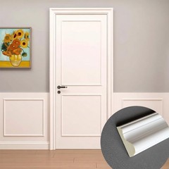 8Pcs 1.2″x45″ Paintable Chair Rail Molding for Interior Wall Decor