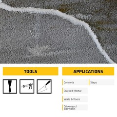 DRYLOK Masonry Crack Filler, 10.5 fl oz, Gray, Fast~Setting, Paintable