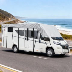 Gray RV Cover, 1000Pa Oxford Cloth Material 453*118in
