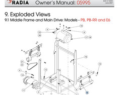 Red Devil Radia 5995 Agitar Paint Shaker Strut and Mount Assy 6784972 (OEM) *NEW