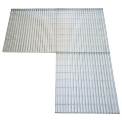 1 Piece 2.6ft*2.6ft Silver Gray Carbon Steel Grille Plate Load-Bearing 3 tons