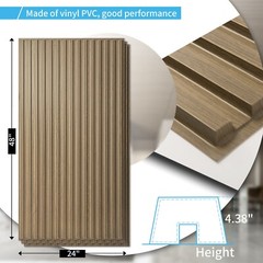 Art3d 12-Pack PVC Drop Ceiling Tiles，24x48in Glue up Ceiling Tile，Cover 96 sq.ft