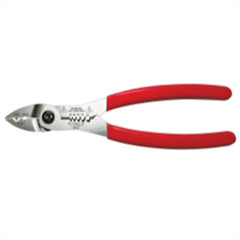 WS57 VIM Tools 5 In 1 Auto Tech Wiring Tool, 7 Inch Long Satin Chrome with Red