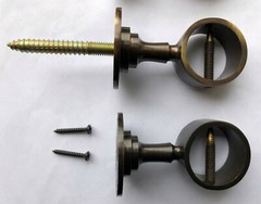 Brass rope carrier Ø 30 / 35 / 40 mm rope holder wall holder handrail ropes