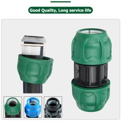 MDPE Compression Fittings Water Pipe Connector Straight Elbow Tee Valve 20-63mm