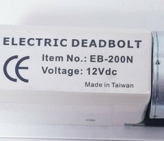 ROFU Electric Deadbolt # 3850 Item EB-200N 12Vdc w/ Inline Controller 9148