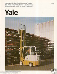 Fork Lift Truck Brochure – Yale – GC 060 70 80 L et aI Industrial 6 items (LT22)
