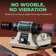 Leather Burnishing Machine with 12pcs Sanding Sleeves Adjustable Speed Burnisher