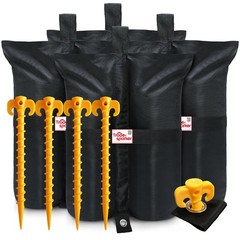 Tradesparker 4-Pack Large Sand Bags – Heavy Duty Empty Fillable Weight Bags f…