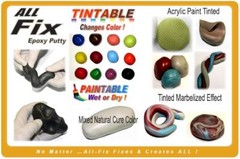 All Fix H2O POOL MARINE REPAIR UNDERWATER EPOXY SKIMMER FILTER LEAKS CRACKS 8 OZ