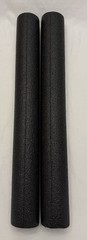 2-Black Split Foam Pipe Insulation Sleeves For Water Heater 3/4”x 2 3/4”x 24”