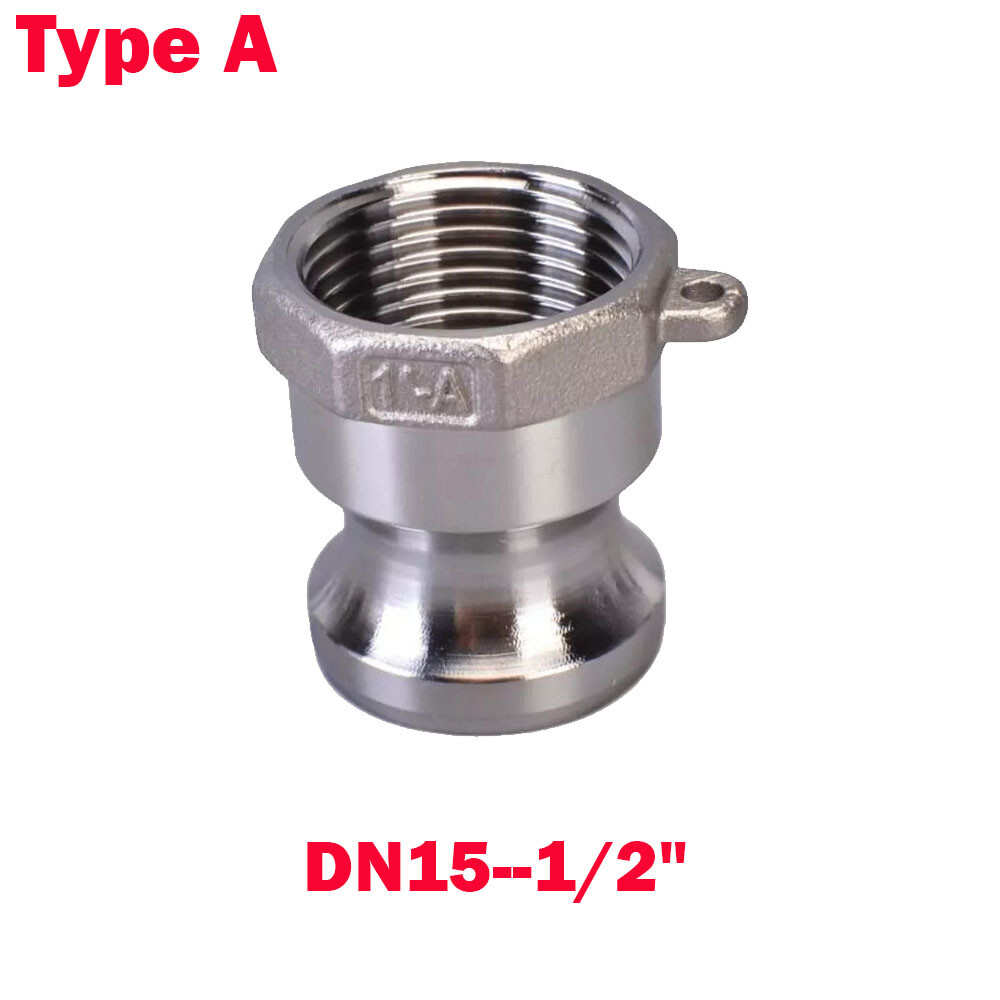 1/2″ DN15 BSP Stainless Camlock Fitting Hose Adapter Barb Quick Disconnect HOT
