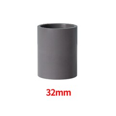 PVC Straight Pipe Fitting Grey Direct Water Pipe Socket Joint Coupling 20~200mm