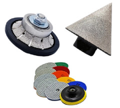 Countertop Installer Diamond Tool Kit 3/16″ DEMI Router Chamfer Polishing Pads