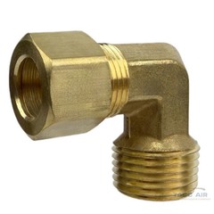 1/2″ Compression x 1/2″ MNPT 90 Degree Brass Compression Elbow Pipe Fitting