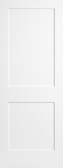 2 Flat Panel Primed Mission Shaker Stile & Rail Solid Core Int. Doors Door Slabs
