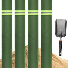 Sand Bags for Flooding,4Pcs Flood Prevention Sandbags,Thickened Long Canvas with