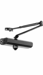 Dynasty Hardware Door Closer Adjustable Spring Size 3-6 Hydraulic Dark Bronze