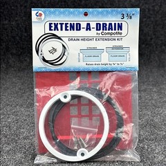 Extend A Drain 3-3/8″ Drain Height Extension Kit 1/4″ to 1/2″ Shower Sink & Tub