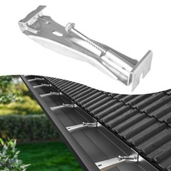Benfar 25Pack 5 Inch Gutter Hangers with Pre-Inserted Screw 5 Inch, Silver
