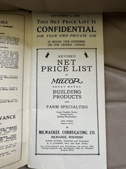 Antique 1928 Catalog Milcor Sheet Metal Bldg Products Milwaukee WI Price Illustr