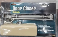 ULTRA HYDRAULIC DOOR CLOSER 16114 IVORY Left or Right Swing 38” W 140 Lbs