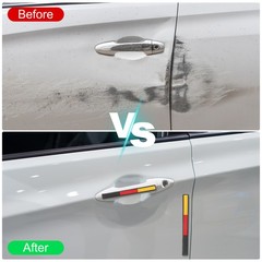 2pcs Car Door Edge Guards Protectors PVC Side Doors Edge Black/Red/Yellow/Balck