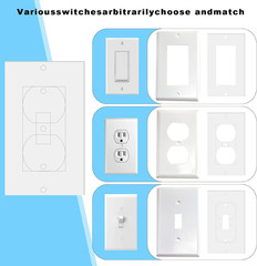Manzhenli 30 Pcs Electrical Outlet Insulation Pads, Draft Sealers | Foam Gasket