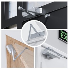 Automatic Door Closer, Adjustable Self Closing, Backcheck Function, ADA Complian