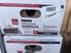 DECORIDGE 8 IN. HIP & RIDGE SHINGLES BROWN COLOR (20 LIN. FT) 30 PIECES