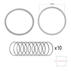 Pack Of 10 Plastic Rings for Stretch Ceiling Fixture Installation 105mm $2/pc