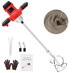 Cement Mixer, Handheld Electric Concrete Mixer, Portable Mortar Mixer with 6 …