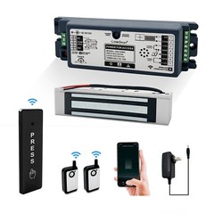 WIFI Access Control Wireless Push Button Kit with Electric Magnetic Lock