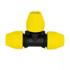 HOME-FLEX 1/2 in. IPS DR 9.3 Underground Yellow Poly Gas Pipe Tee