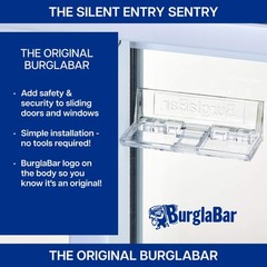 Burglabar 2 Pack – Great for Sliding Patio Door Lock, (Use 2 for doors), Sliding